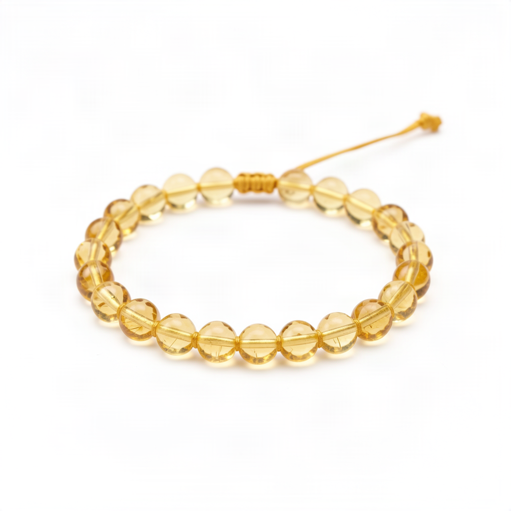 Citrine bead bracelet